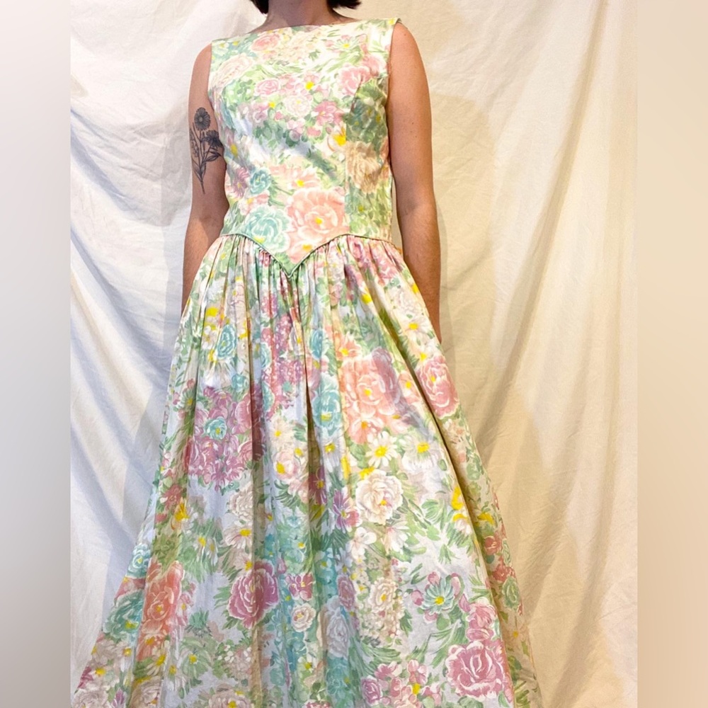 floral floor length princess gown | M